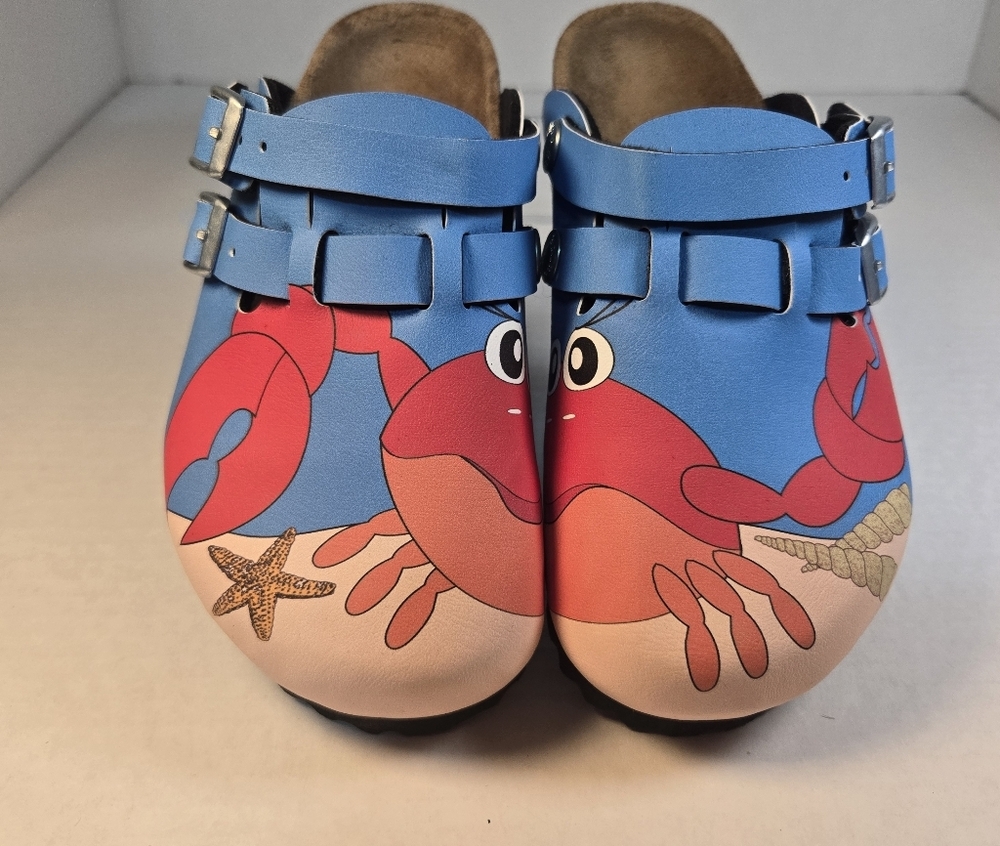 Birkenstock Birki's Unisex Kids Kay Birko Flor Crab Slingback Clogs Size E29 C11